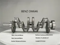 Injan Diesel Crankshaft Om646 Ar gyfer Mercedes Benz